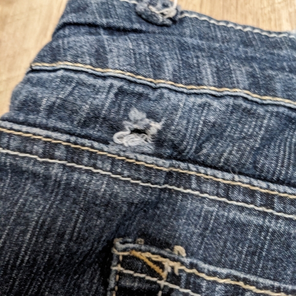 Angels Dark Wash Distressed Bootcut Jeans - Picture 11 of 11